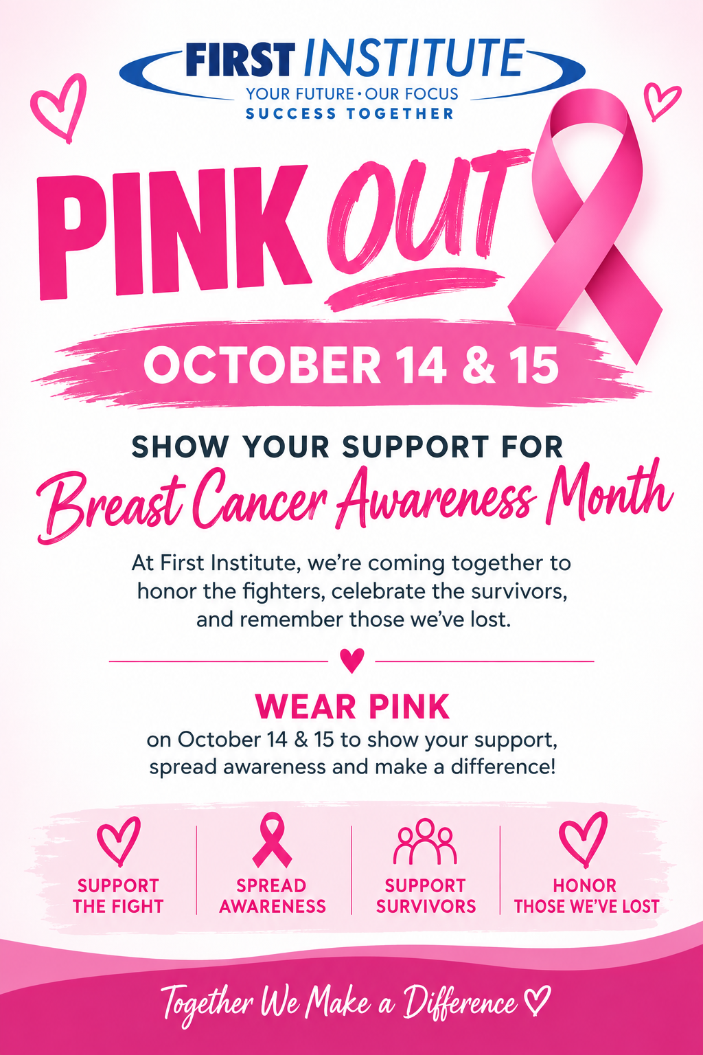 Pink Out Days October 14 & 15